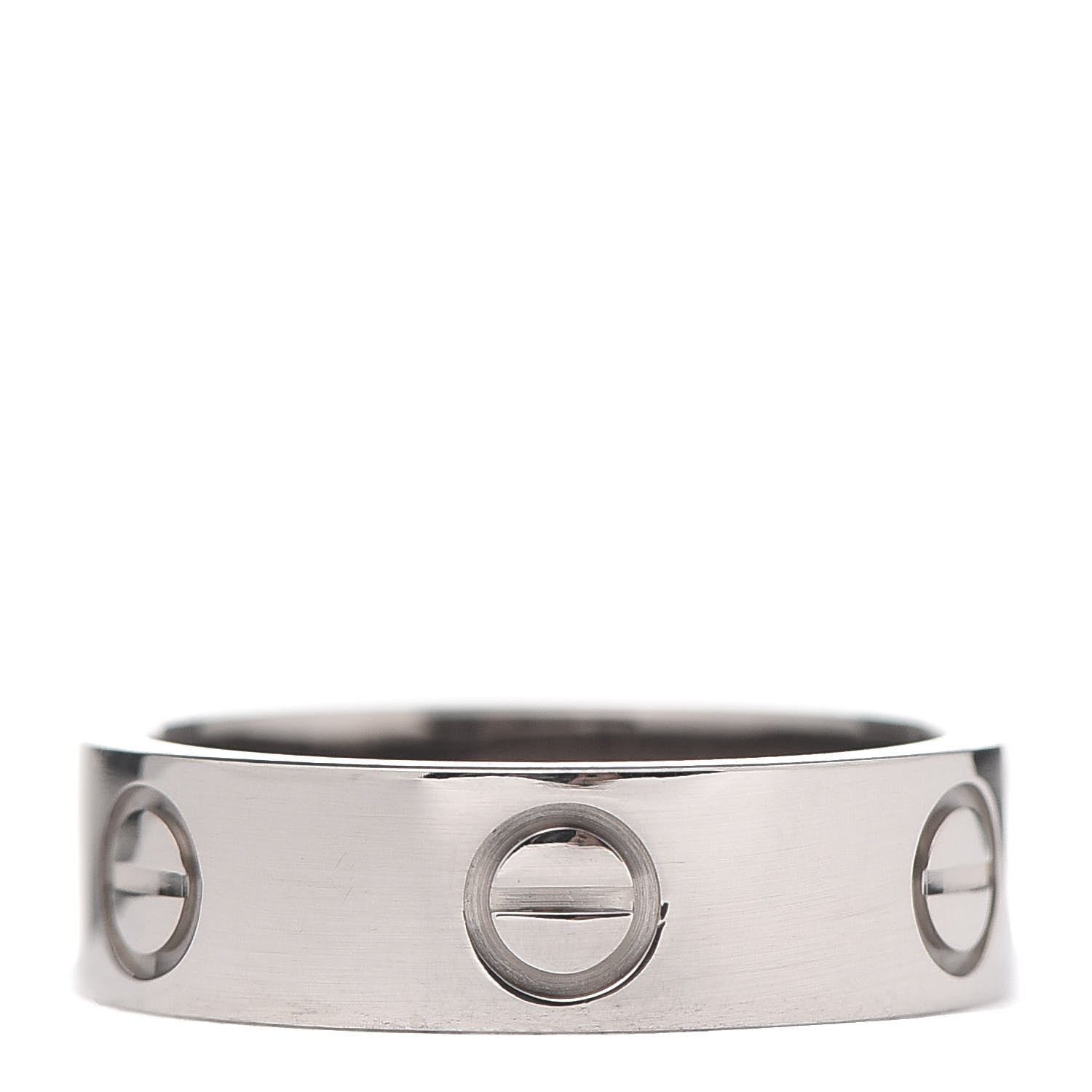Cartier 18K White Gold 5.5mm LOVE Ring 52 6 3 of 4