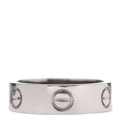 Cartier 18K White Gold 5.5mm LOVE Ring 52 6 3 of 4