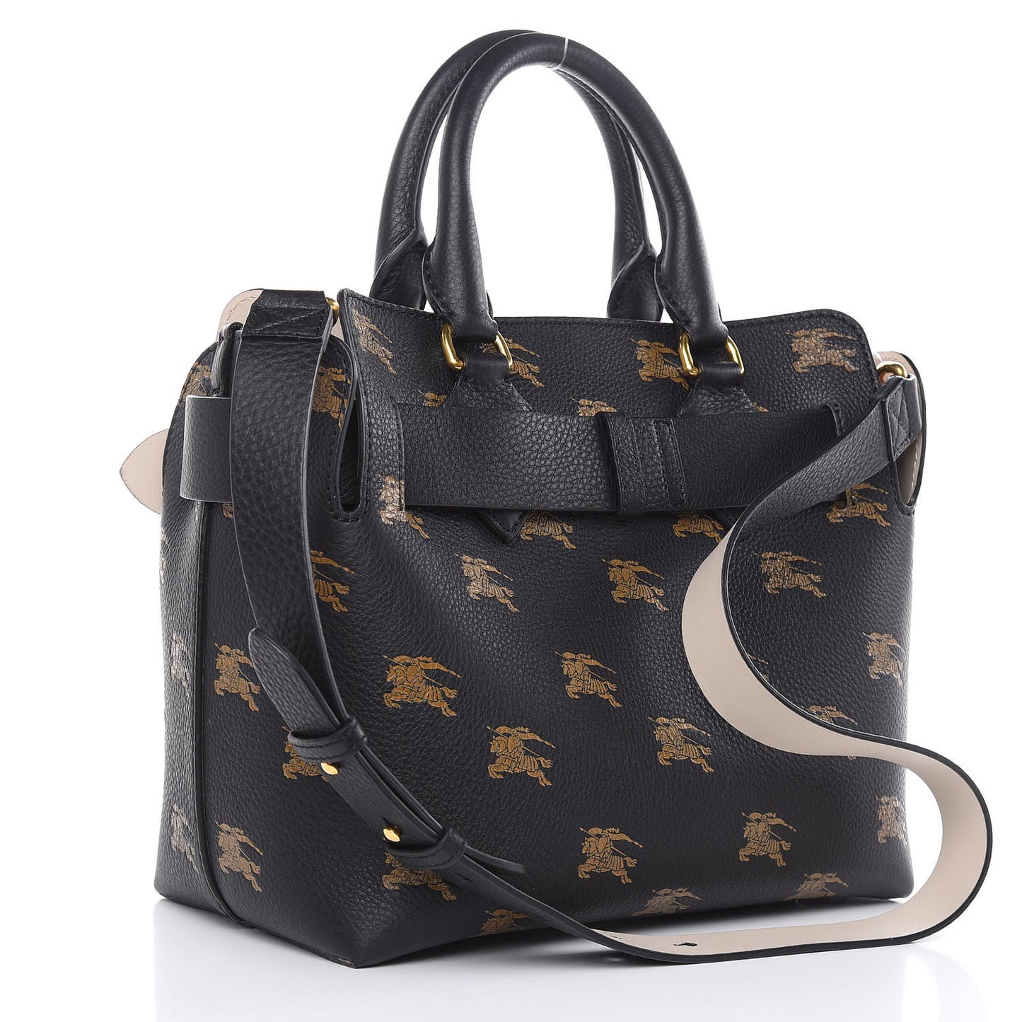 Grained Calfskin EKD Small Belt Bag Black