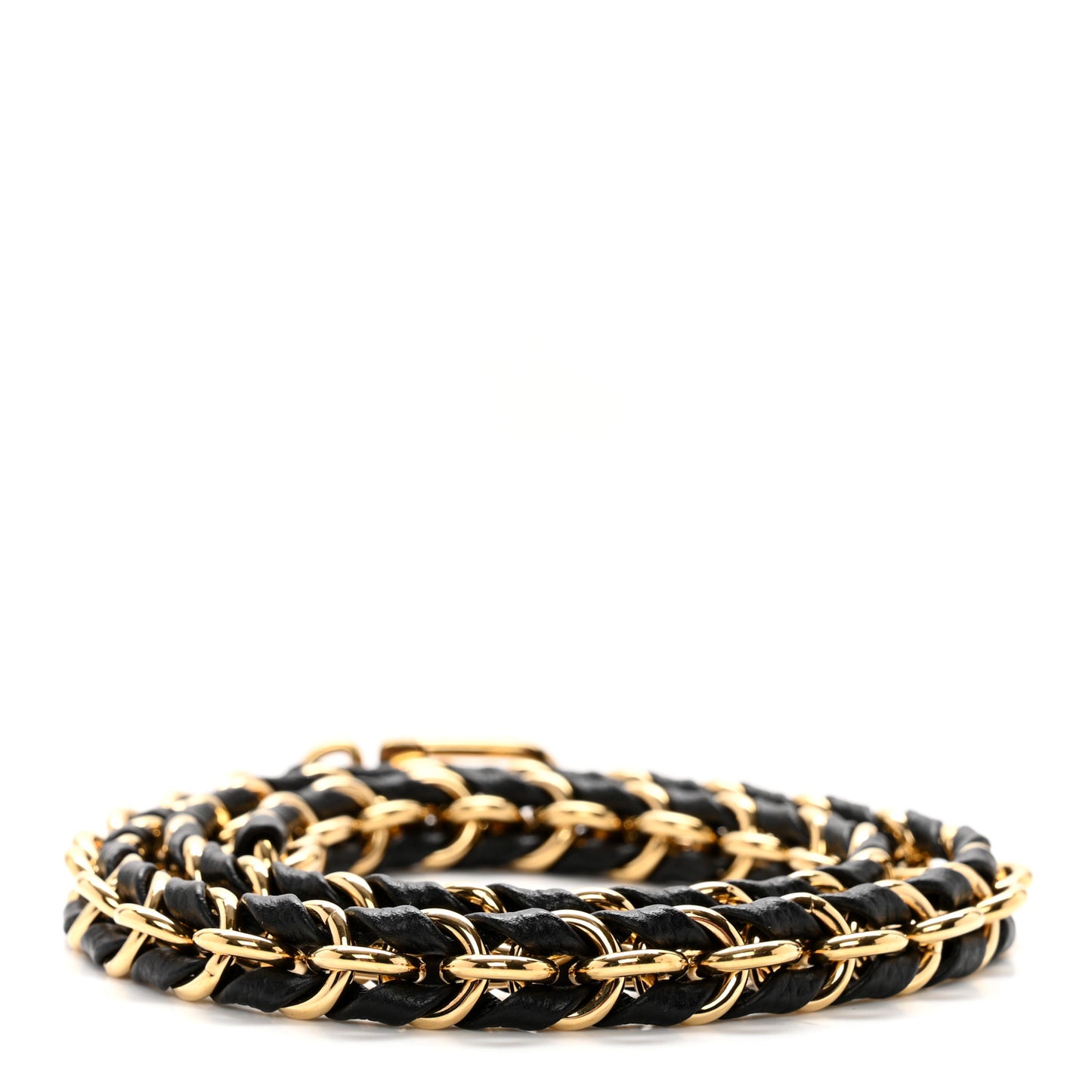 Calfskin Multi Pochette Chain Shoulder Strap Black Gold