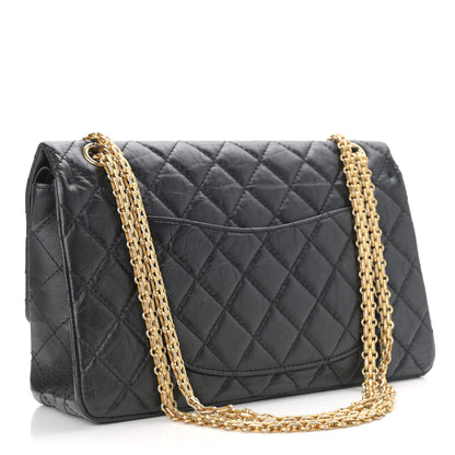 Chanel Aged Calfskin Quilted 2.55 Reissue 226 Flap Black 3 of 11