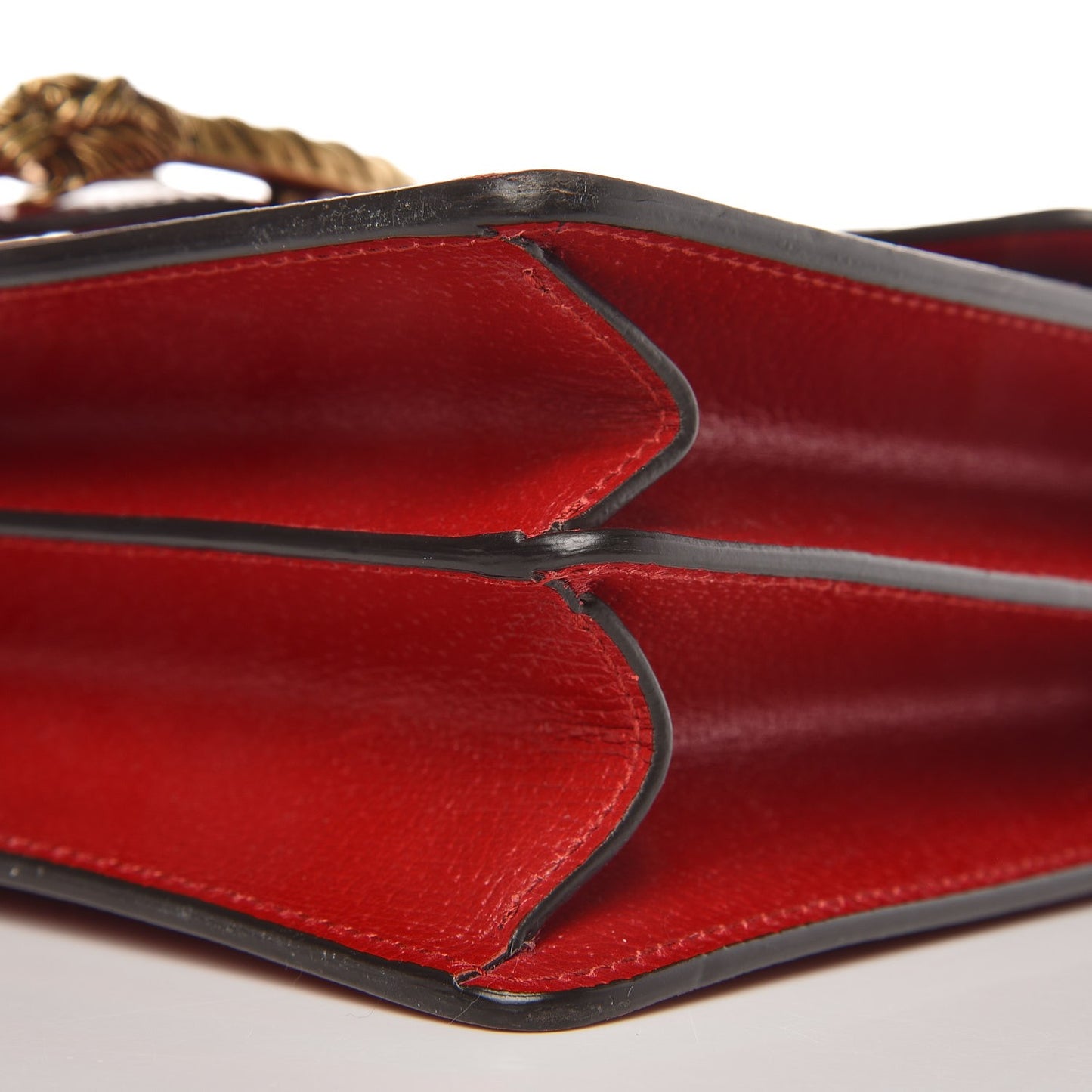 Textured Calfskin Web Medium Dionysus Shoulder Bag Hibiscus Red
