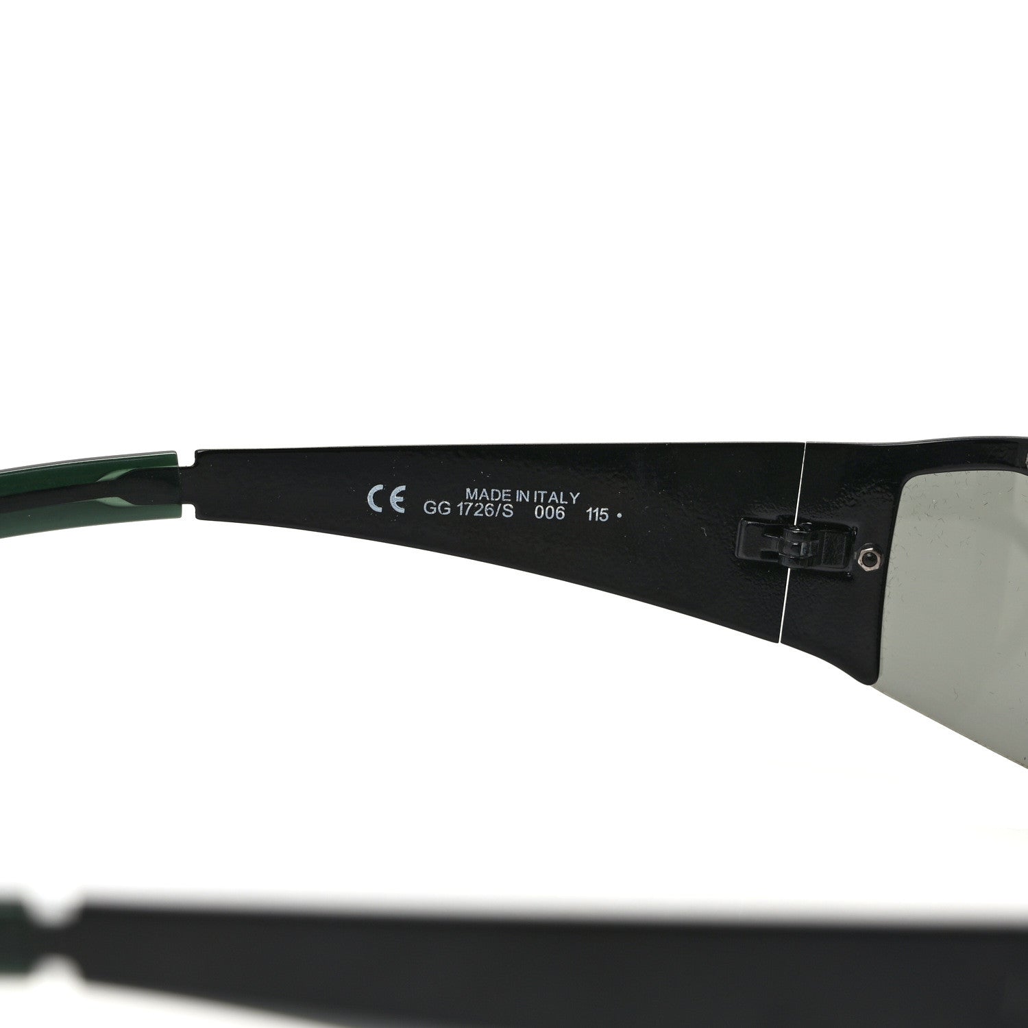 Gucci Metal Shield Sunglasses GG 1726/S Black 6 of 7