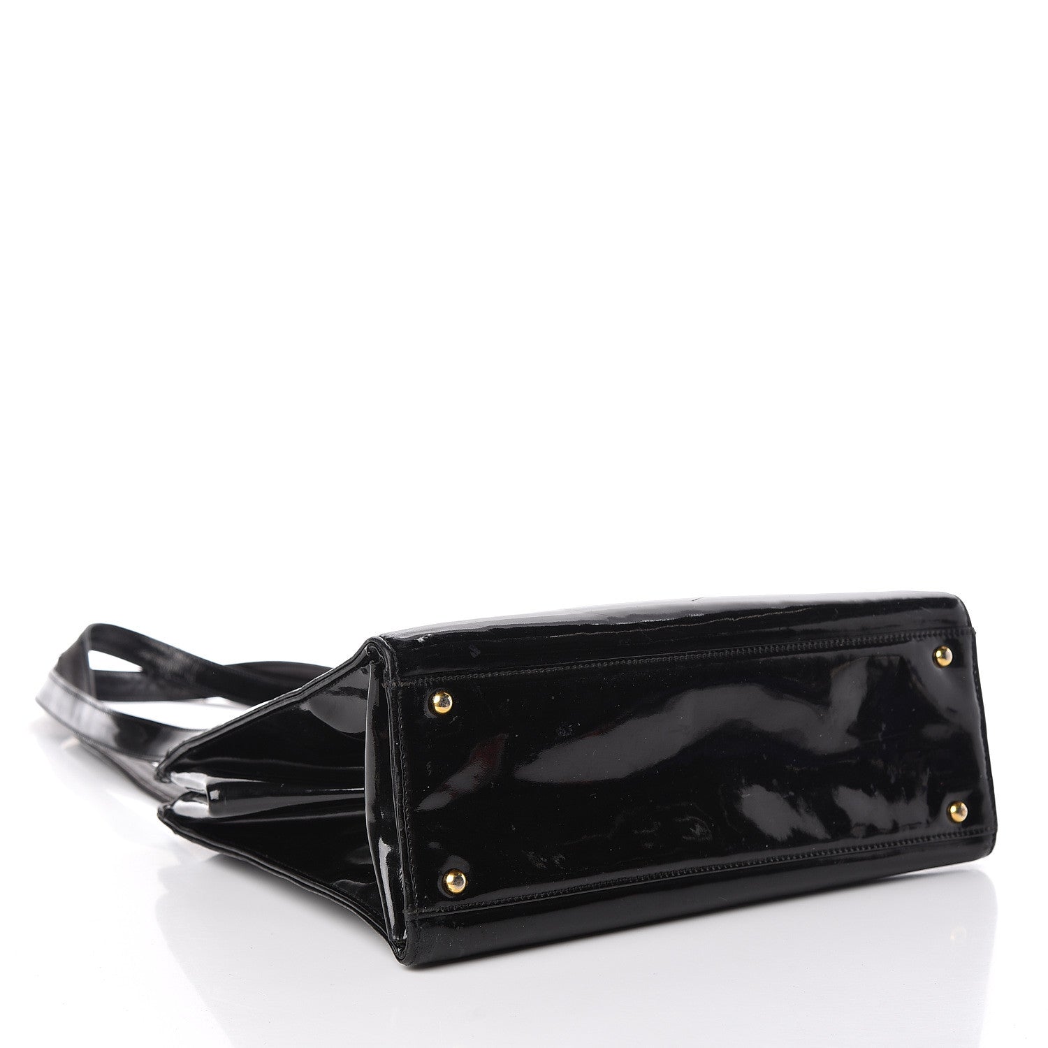 Chanel Patent Logo Tote Black 4 of 24