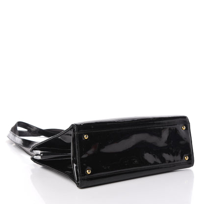 Chanel Patent Logo Tote Black 4 of 24