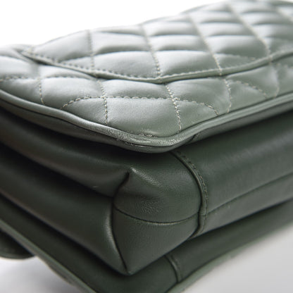 Chanel Lambskin Quilted Coco Vintage Flap Green 11 of 14
