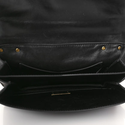Bottega Veneta Calfskin Mount Envelope Bag Black 5 of 10