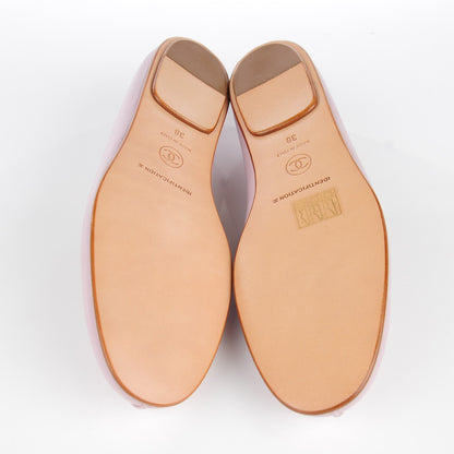 Chanel Lambskin Ballerina Flats 38 Pink 6 of 9