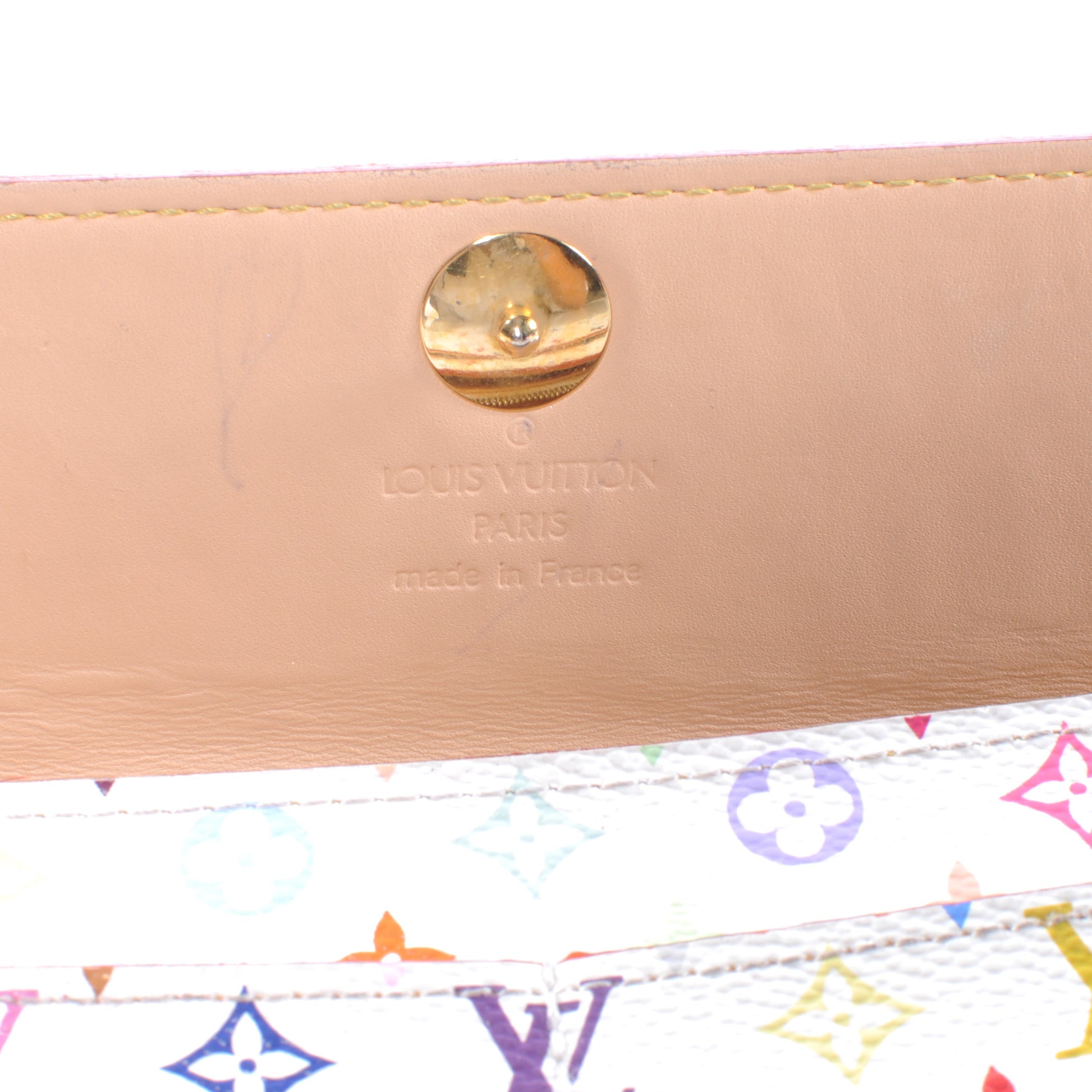 Louis Vuitton Monogram Multicolor Sarah Wallet White 5 of 8