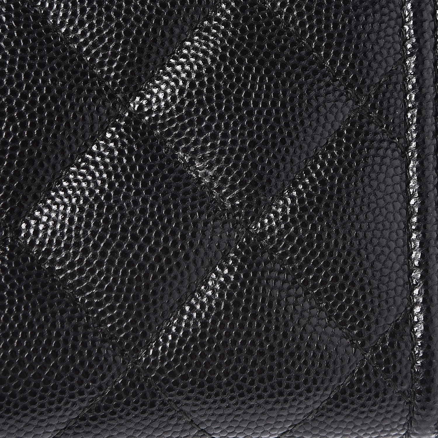 Chanel Caviar Quilted Boy Small Zip Around Wallet Black 10 of 10