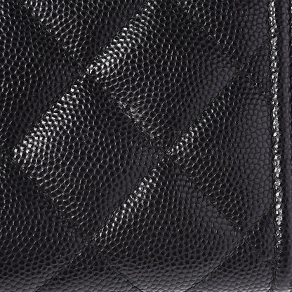 Chanel Caviar Quilted Boy Small Zip Around Wallet Black 10 of 10