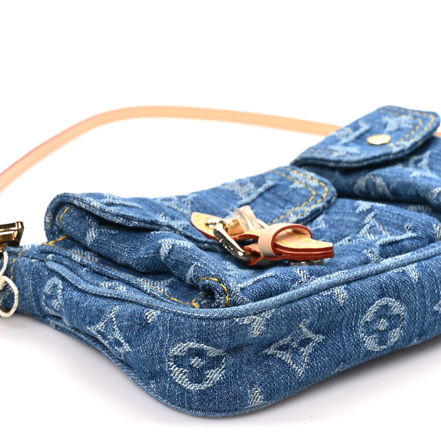 Monogram Pochette Accessories Cargo Blue Denim