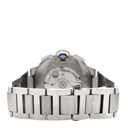 Cartier Stainless Steel 44mm Ballon Bleu De Cartier Chronograph Automatic Watch Black 3 of 5