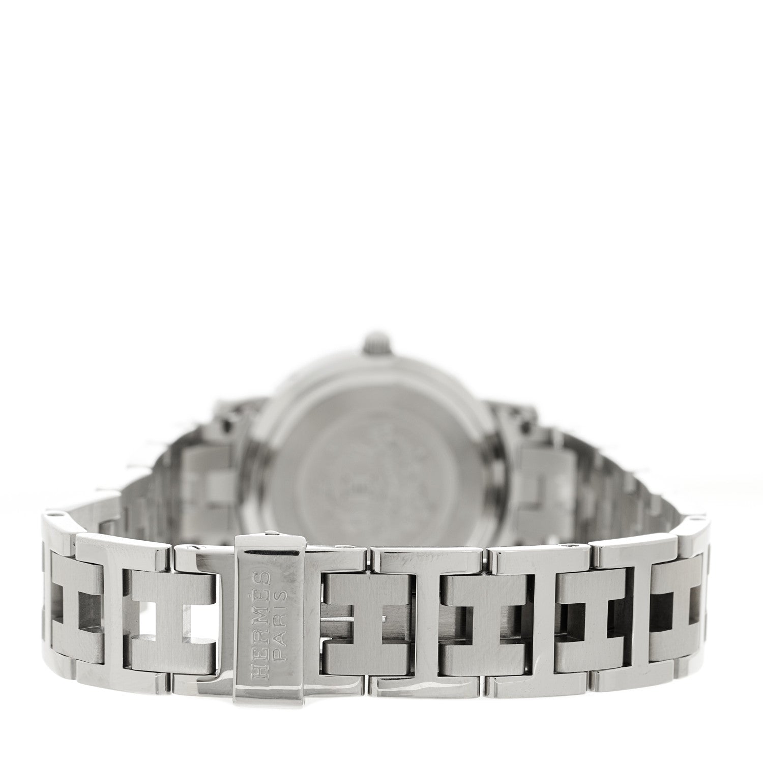 Hermes Stainless Steel 24mm Clipper Quartz Watch White 3 of 4