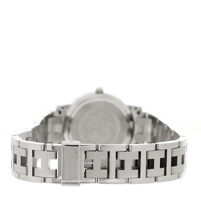 Hermes Stainless Steel 24mm Clipper Quartz Watch White 3 of 4