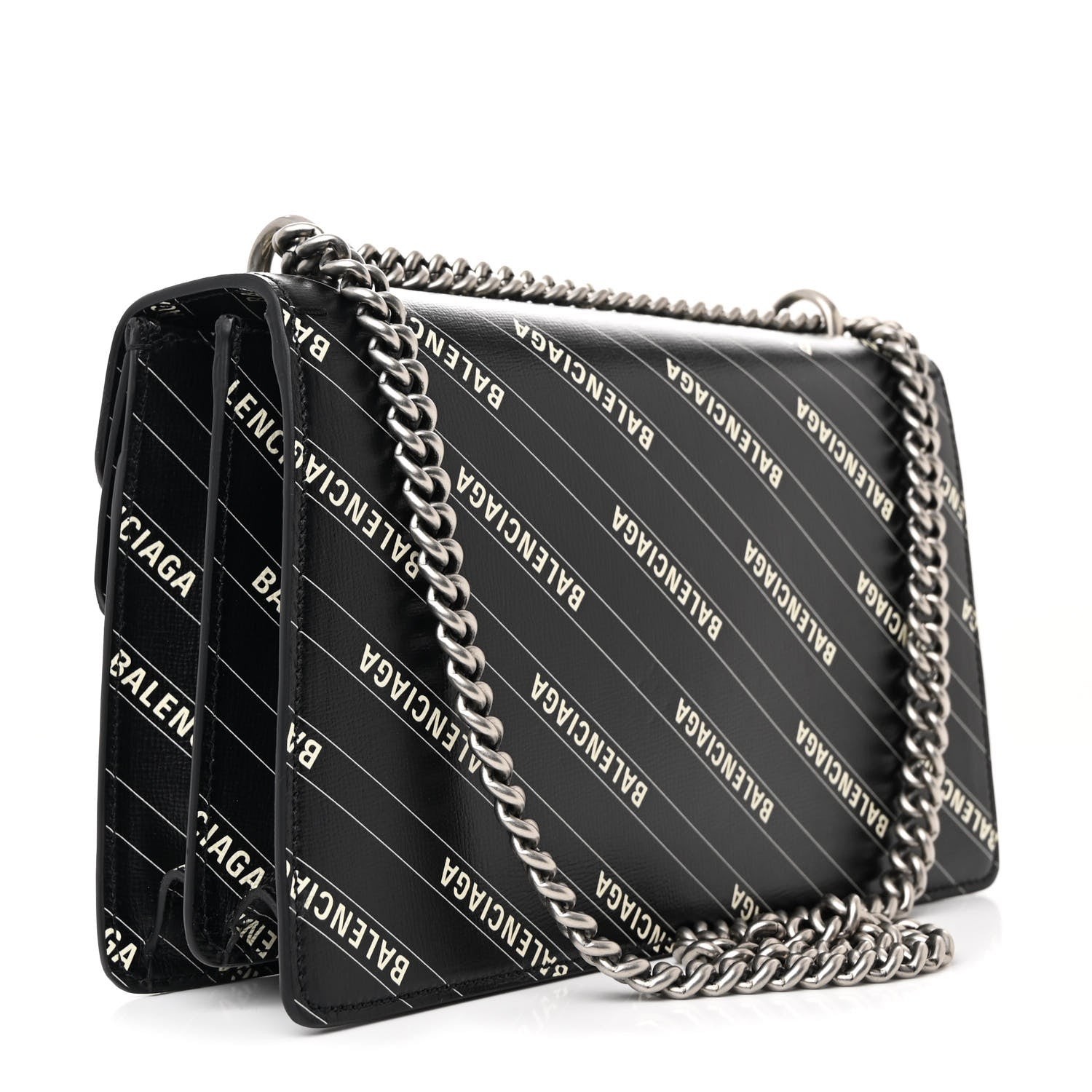 Gucci X BALENCIAGA Calfskin Logo Print Small Dionysus Shoulder Bag