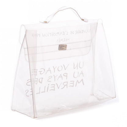 Hermes Vinyl Souvenir De L'Exposition Kelly Transparent 2 of 7