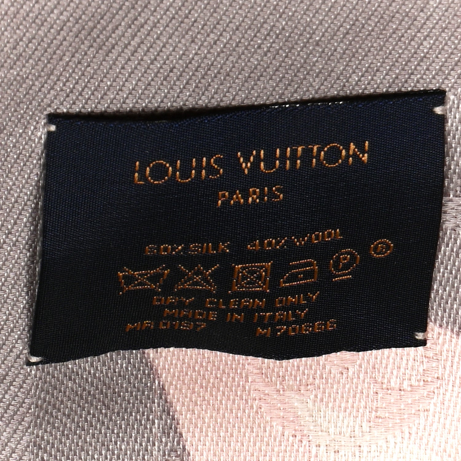 Louis Vuitton Silk Wool Monogram Kaleidogram Shawl Pink 3 of 3