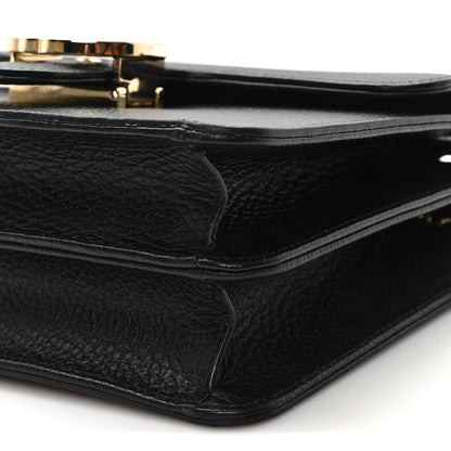 Gucci Dollar Calfskin Small Interlocking G Shoulder Bag Black Black 10 of 11