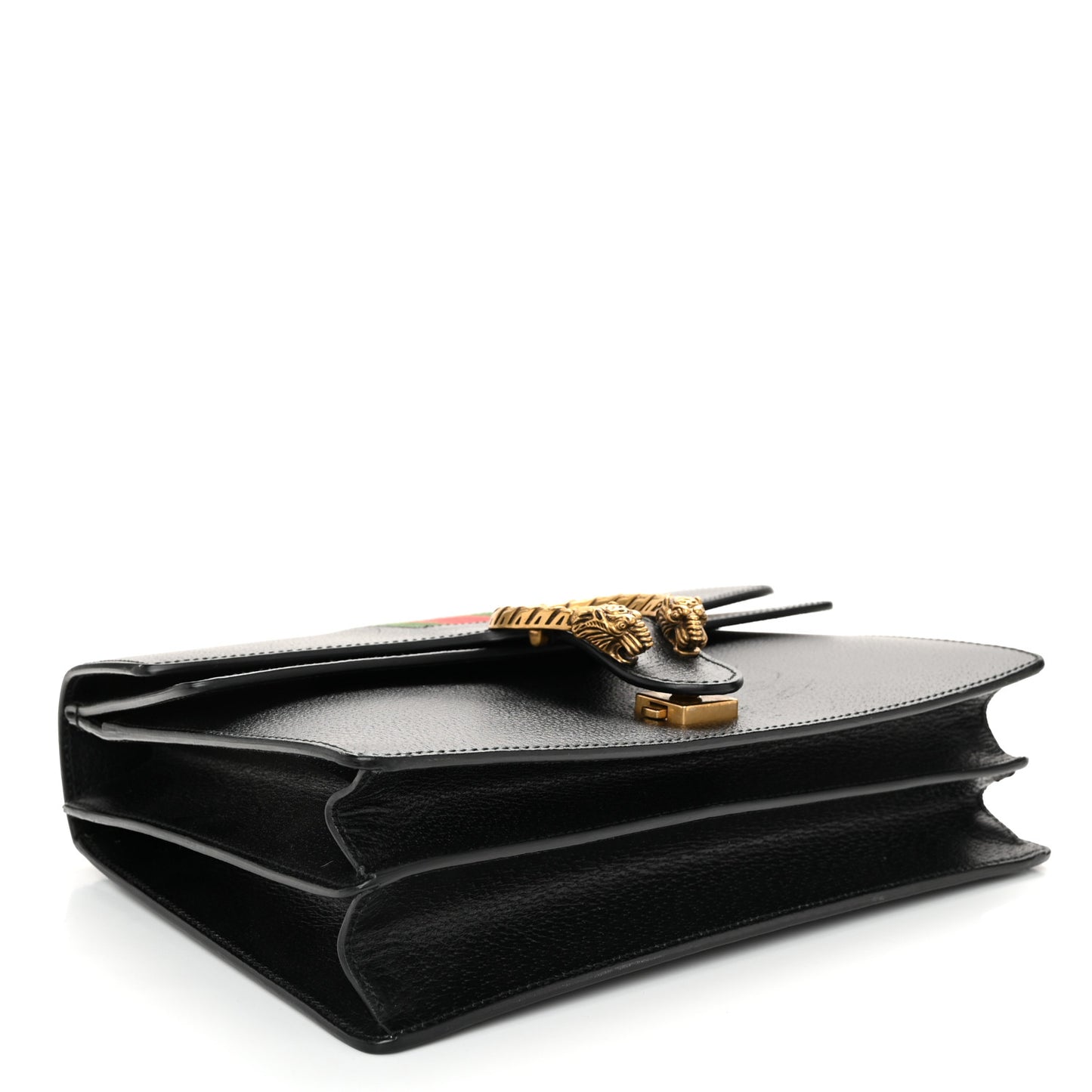 Calfskin Web Medium Dionysus Shoulder Bag Black