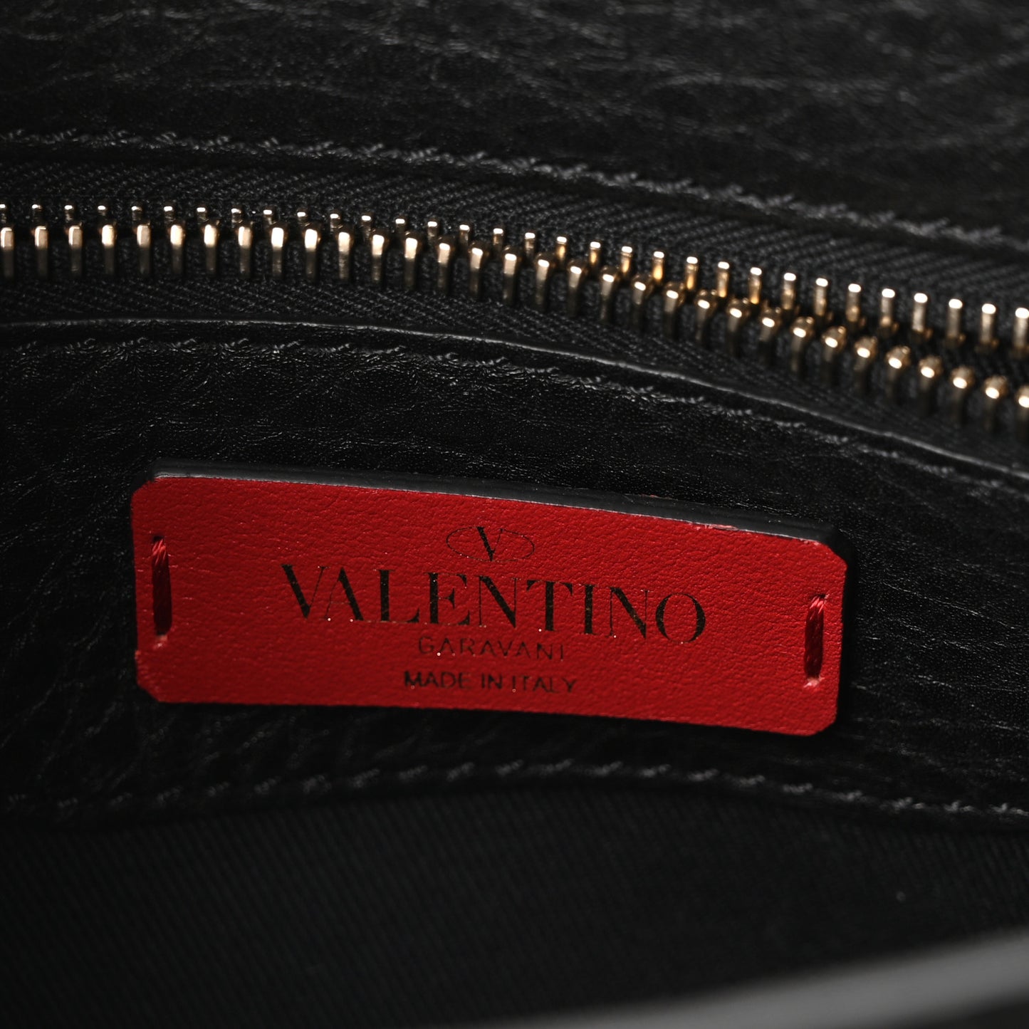 Pebbled Calfskin Messenger Bag Black