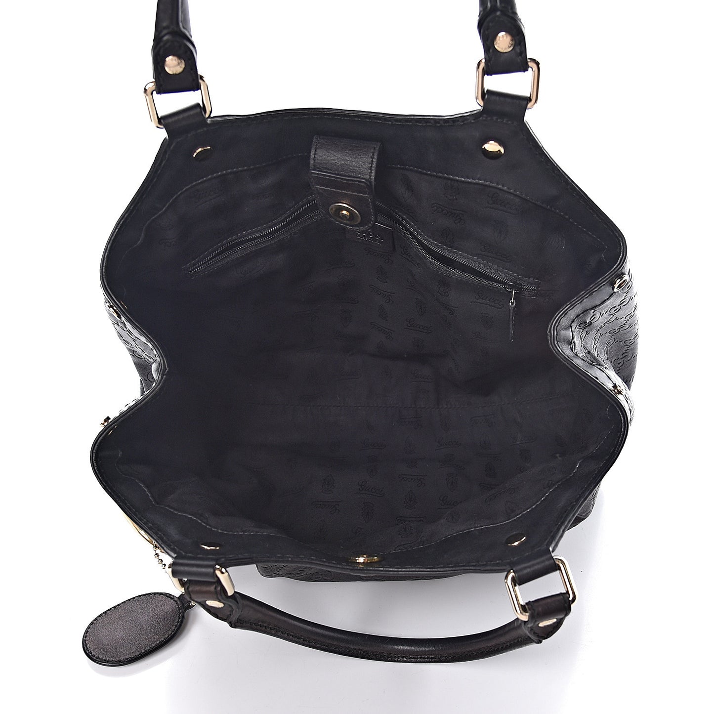 Guccissima Medium Sukey Tote Black