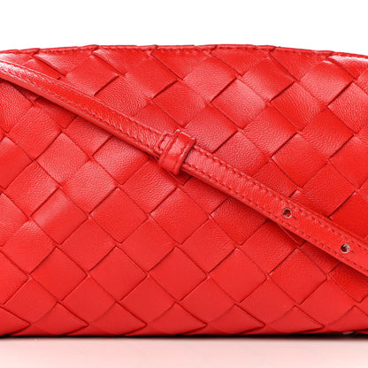 Bottega Veneta Nappa Intrecciato Mini Crossbody Bright Red 8 of 11