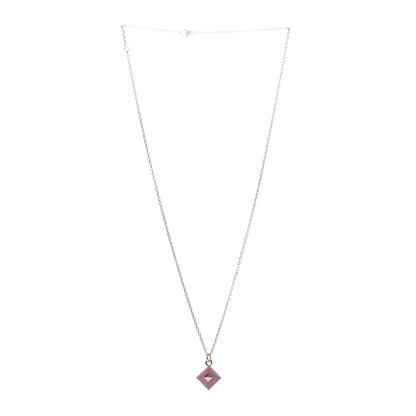 Hermes Gold Plated Medor Pendant Necklace Rose Blush 3 of 7