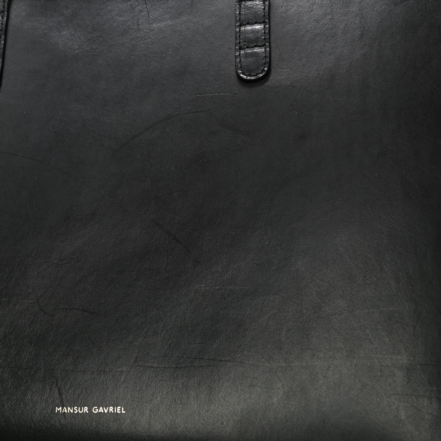 Mansur Gavriel Calfskin Small Shopping Tote Black Gold 14 of 19