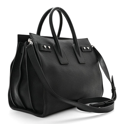 Saint Laurent Grained Calfskin Small Supple Sac De Jour Black 4 of 11