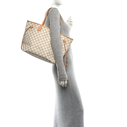 Louis Vuitton Damier Azur Neo Neverfull MM Rose Ballerine 2 of 10