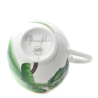 Hermes Porcelain Passifolia Coffee Cup And Saucer Set of 2 5 of 13