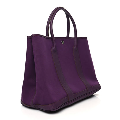 Hermes Toile Negonda Garden Party Tote 36 MM Cassis 3 of 11