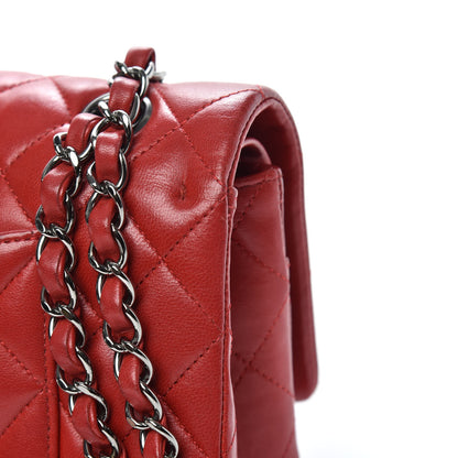 Chanel Lambskin Quilted Medium Double Flap Red 14 of 19