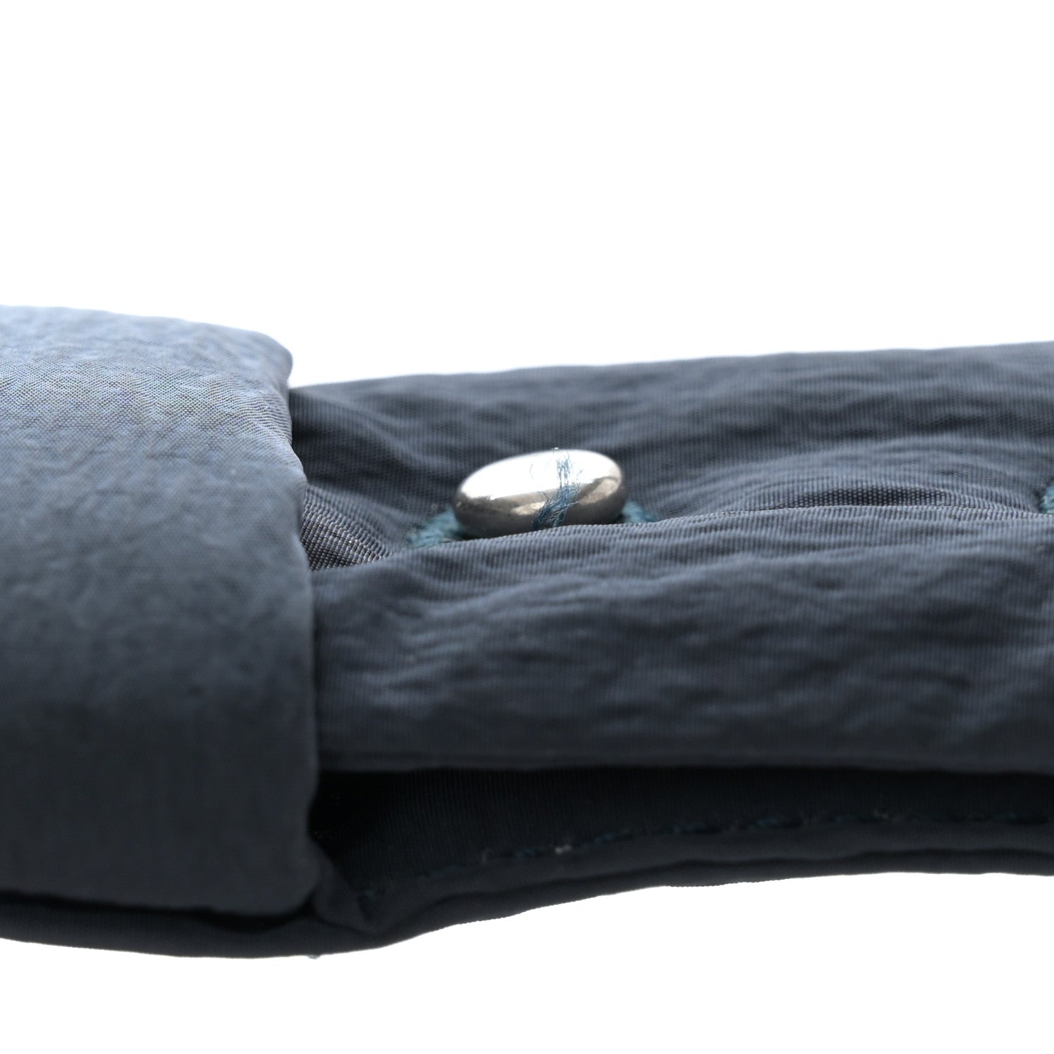 Bottega Veneta Nylon Intrecciato Padded Tech Mini Cassette Belt Bag Deep Blue Pale Blue 12 of 13