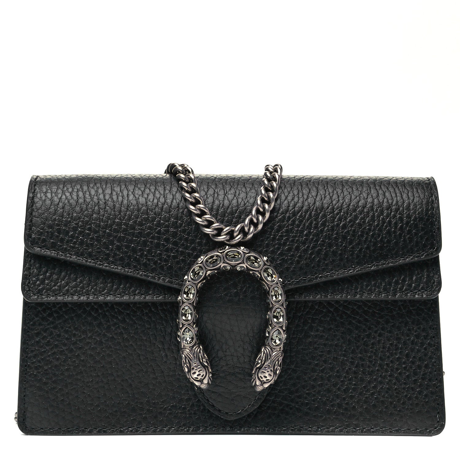 Gucci Calfskin Super Mini Dionysus Shoulder Bag Black 1 of 9