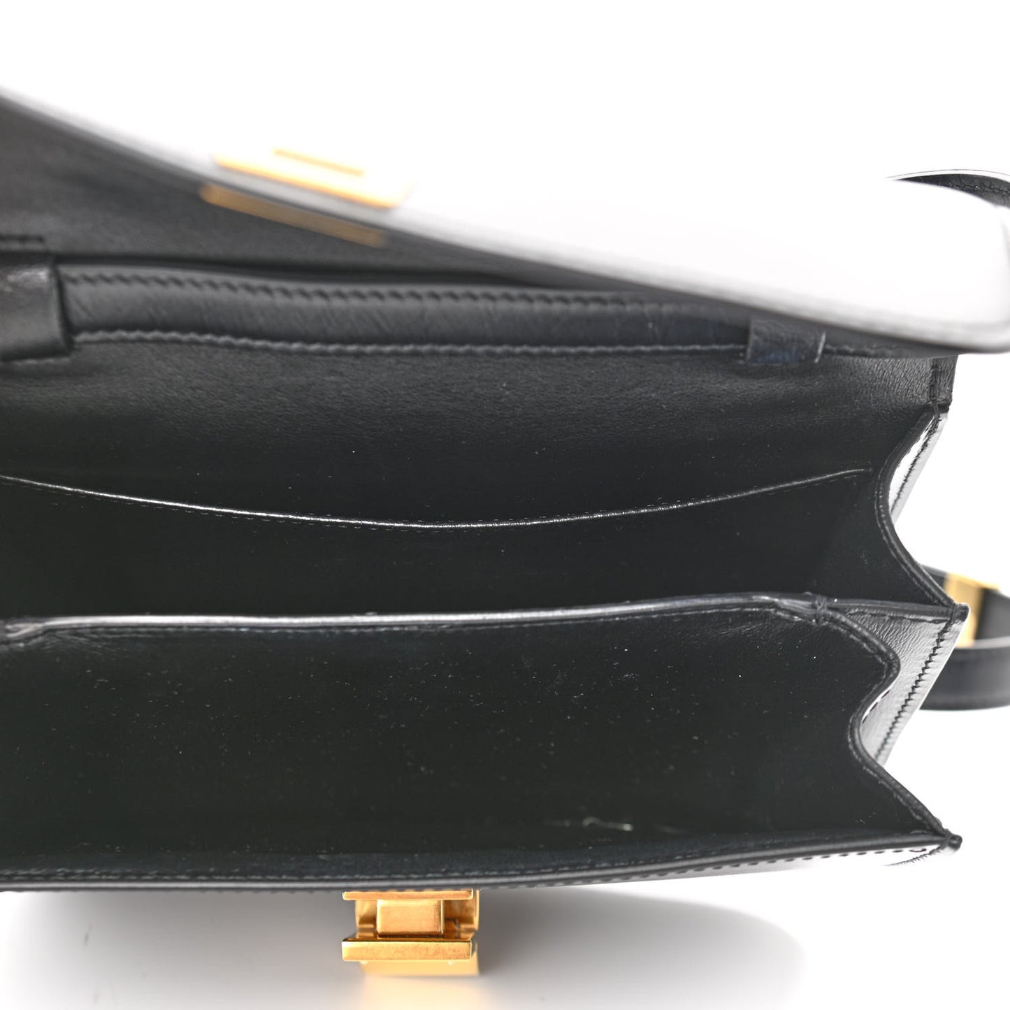 Box Calfskin Teen Classic Box Flap Bag Black