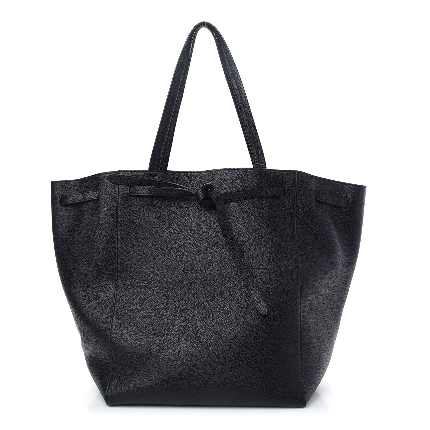 Celine Soft Grained Calfskin Medium Belt Cabas Phantom Black 1 of 10