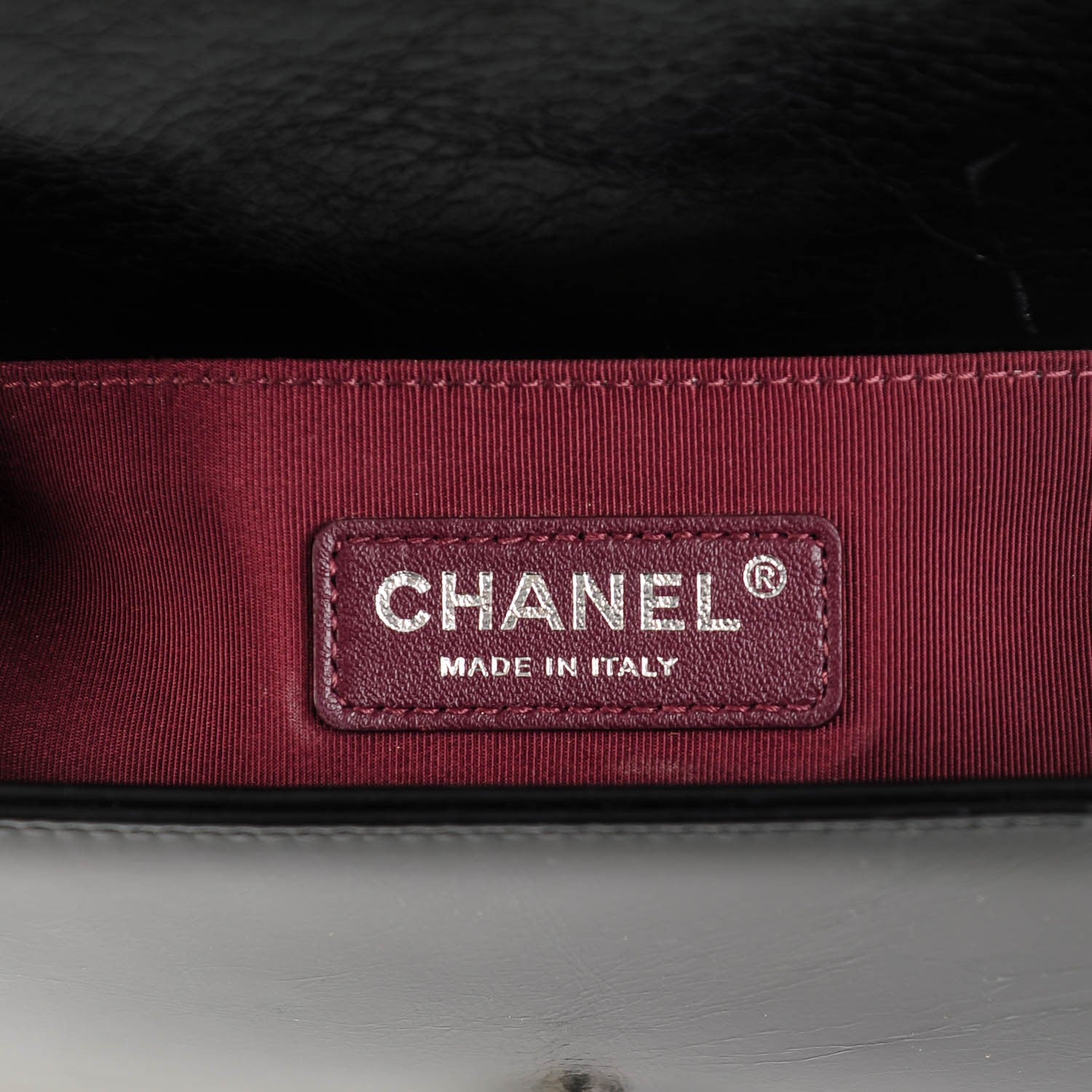 Chanel Glazed Calfskin Small Boy Chained Flap Black 6 of 7