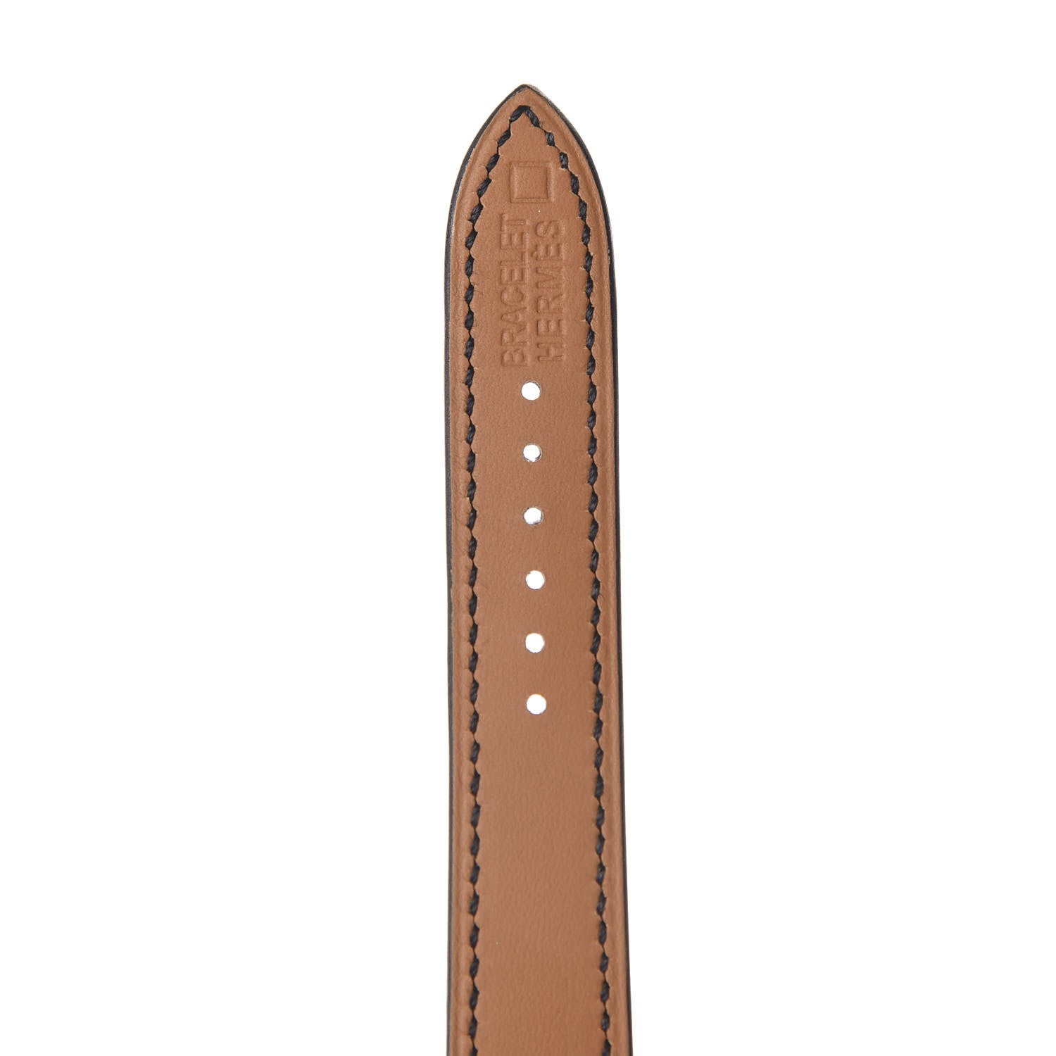 Hermes Shiny Alligator Watch Strap Black 3 of 4