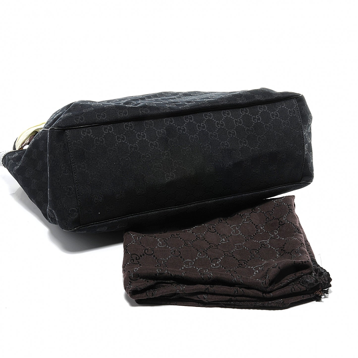 Monogram Large Positano Tote Black