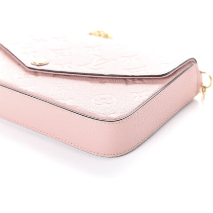 Louis Vuitton Empreinte Pochette Felicie Chain Wallet Rose Poudre 7 of 9