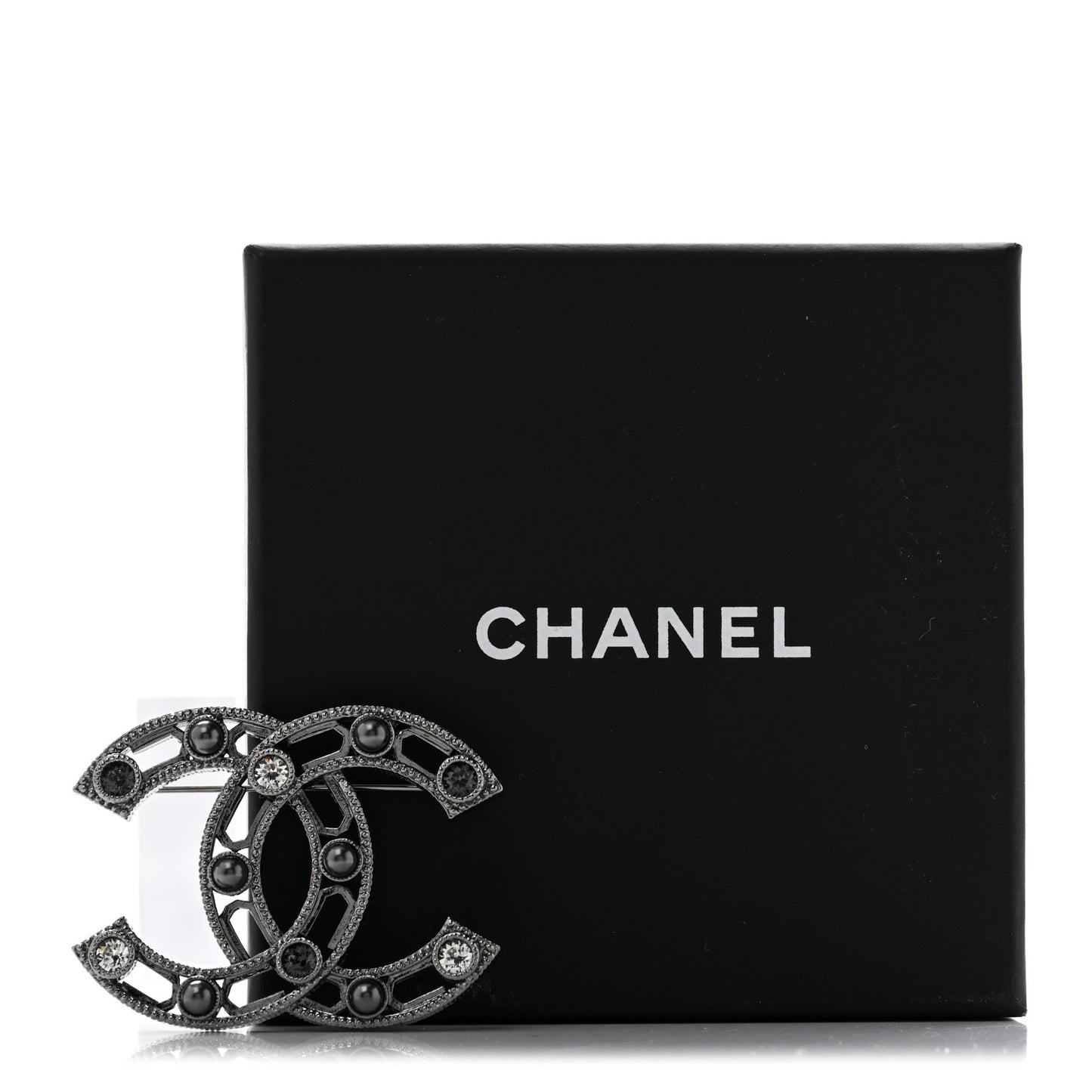 Ruthenium Crystal CC Brooch