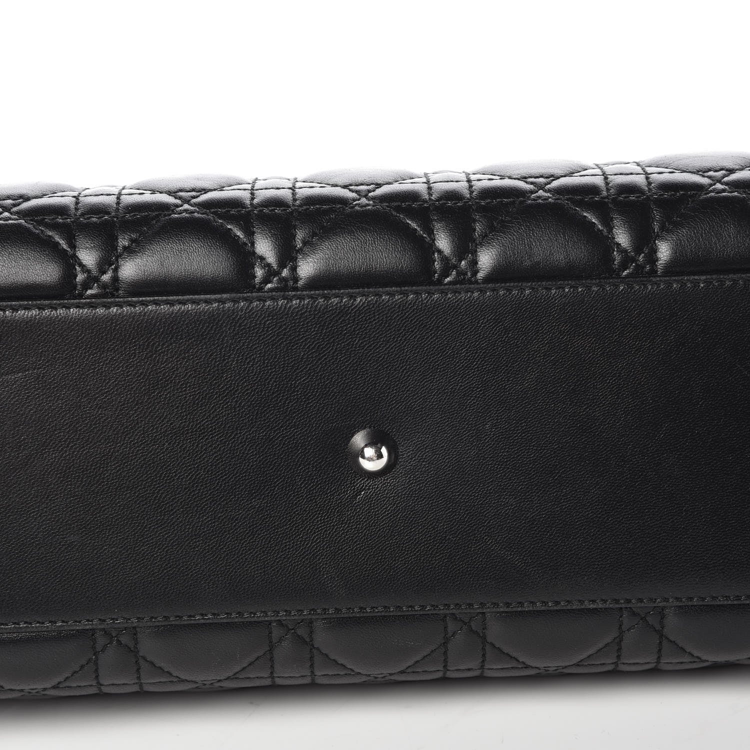 Christian Dior Lambskin Cannage Small Dior Soft Shopping Tote Black 8 of 8