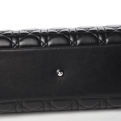 Christian Dior Lambskin Cannage Small Dior Soft Shopping Tote Black 8 of 8