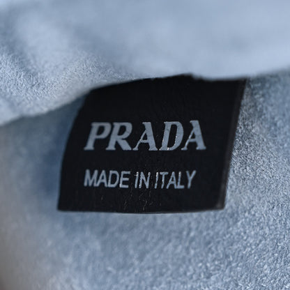 Prada Glace Calfskin Large Soft Cahier Bag Black 7 of 13