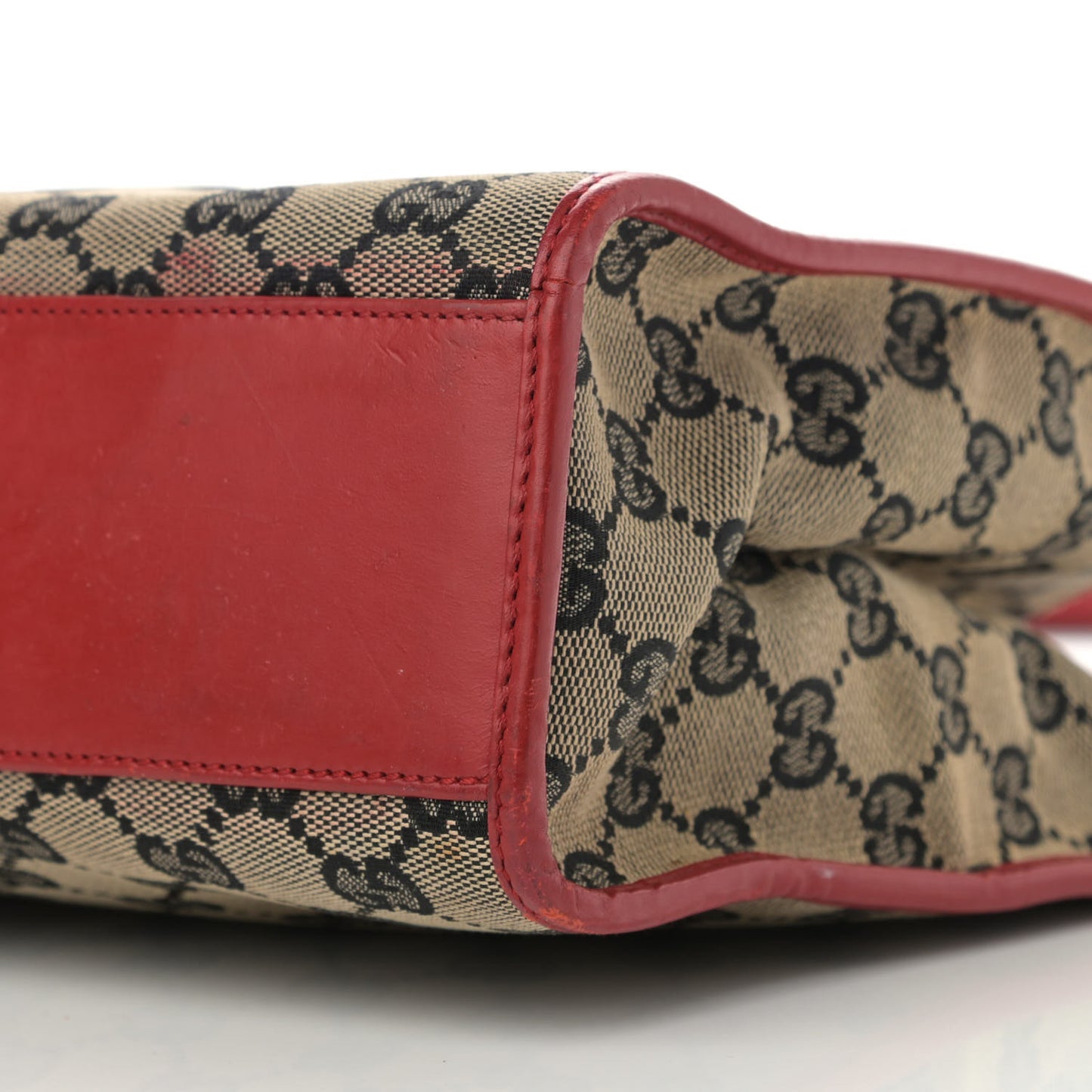 Monogram Small Bardot Shoulder Bag Red