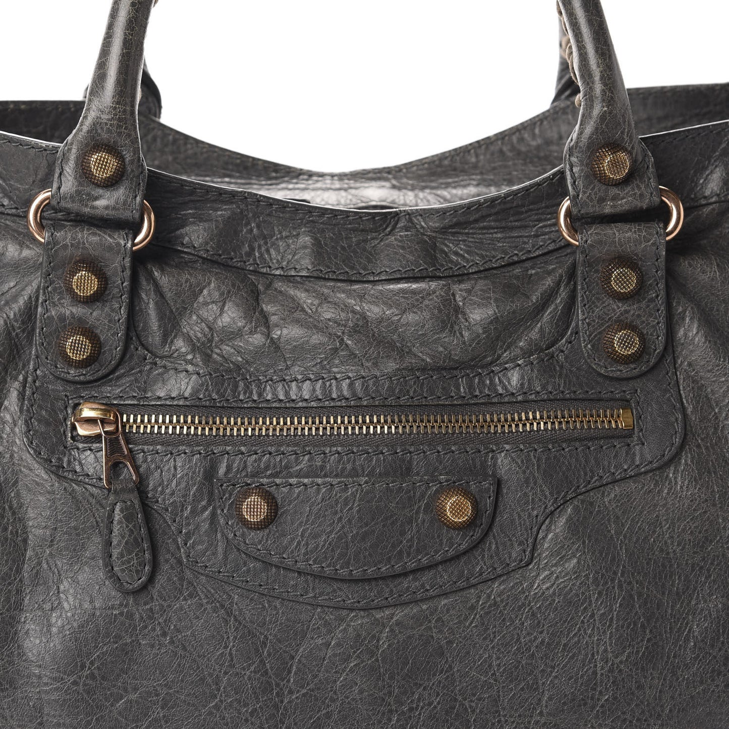 Agneau Giant 12 Rose Gold Hardware City Gris Tarmac