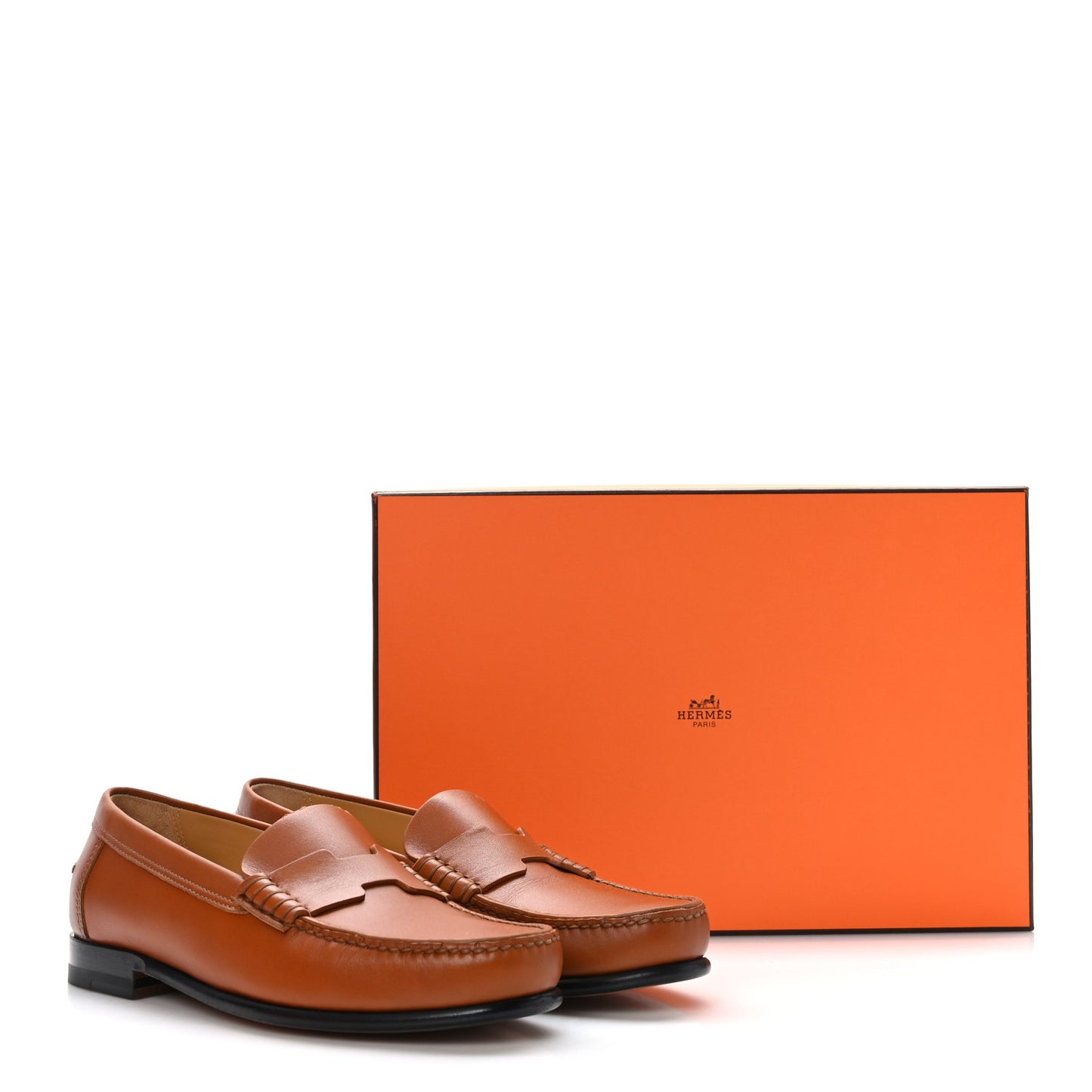 Calfskin Womens Kennedy Loafers 37 Naturel
