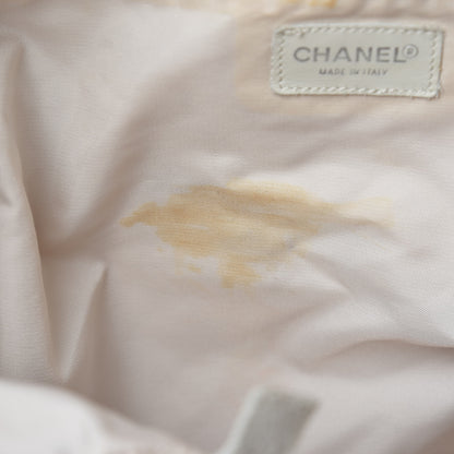 Chanel Nylon Small Travel Duffle Beige 17 of 26